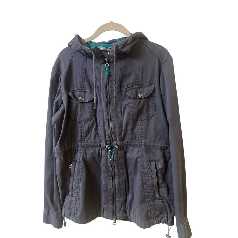Athleta Anytime Anorak jacket medium gray sz Medium
